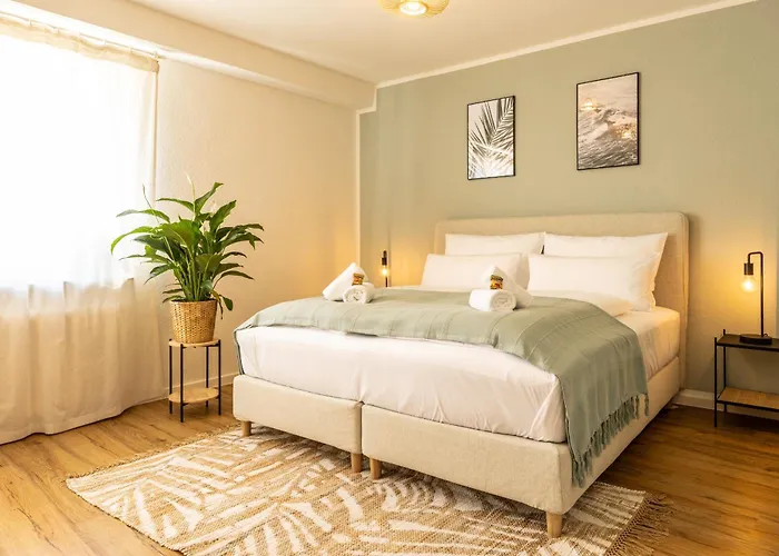 Apartmán Zentral Boxspringbetten Garage Rhein *